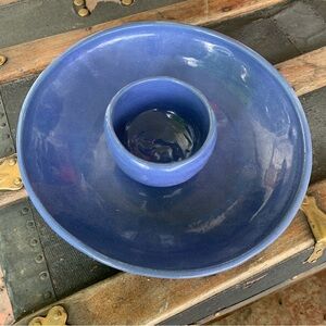 Bybee Kentucky Pottery Chip Salsa Dip Bowl Serving Platter Tray 10”